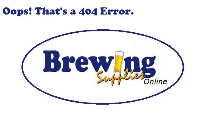 brewing supplies online 404 error