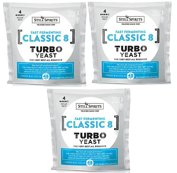 Still Spirits Cassic 8 Turbo Yeast Bundle