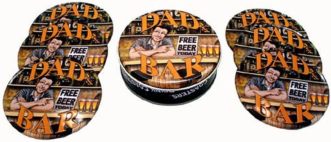 Dad's Bar Coaster Set