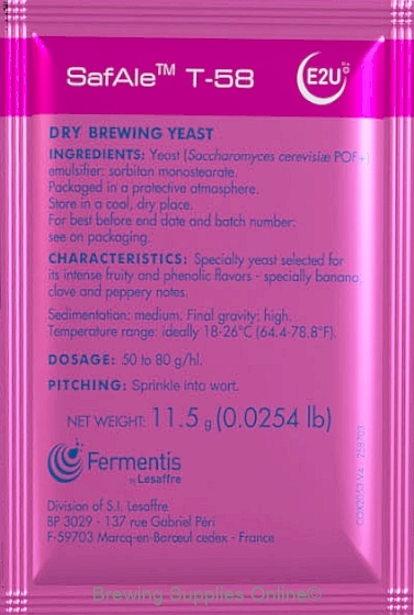 Fermentis Safbrew T-58 Beer Yeast